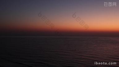 日出夕阳黎明前的海面意境实拍4k